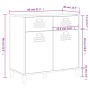 Vitrine VIKEN aus anthrazitgrauem Ingenieurholz 80x40x80 cm von vidaXL, Sideboards - Ref: Foro24-374937, Preis: 155,74 €, Rab...