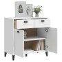 Vitrine VIKEN aus weißem 80x40x80 cm großem Ingenieurholz. von vidaXL, Sideboards - Ref: Foro24-374935, Preis: 148,00 €, Raba...