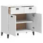 Vitrine VIKEN aus weißem 80x40x80 cm großem Ingenieurholz. von vidaXL, Sideboards - Ref: Foro24-374935, Preis: 148,00 €, Raba...
