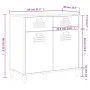 Vitrine VIKEN aus weißem 80x40x80 cm großem Ingenieurholz. von vidaXL, Sideboards - Ref: Foro24-374935, Preis: 148,00 €, Raba...