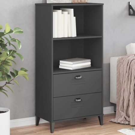 Librería VIKEN madera de ingeniería gris antracita 60x35x123 cm by vidaXL, Bookcases and shelves - Ref: Foro24-374949, Price:...