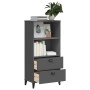 Bücherregal VIKEN aus anthrazitgrauem Ingenieurholz 60x35x123 cm von vidaXL, Bücherregale und Regale - Ref: Foro24-374949, Pr...