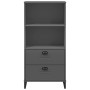 Bücherregal VIKEN aus anthrazitgrauem Ingenieurholz 60x35x123 cm von vidaXL, Bücherregale und Regale - Ref: Foro24-374949, Pr...