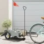 Fahrradanhänger aus Eisen und grauem Oxford-Stoff von vidaXL, Fahrradanhänger - Ref: Foro24-94182, Preis: 81,55 €, Rabatt: %