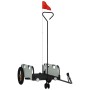 Fahrradanhänger aus Eisen und grauem Oxford-Stoff von vidaXL, Fahrradanhänger - Ref: Foro24-94182, Preis: 83,11 €, Rabatt: %