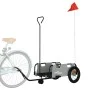Fahrradanhänger aus Eisen und grauem Oxford-Stoff von vidaXL, Fahrradanhänger - Ref: Foro24-94182, Preis: 81,55 €, Rabatt: %