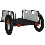 Fahrradanhänger aus Eisen und grauem Oxford-Stoff von vidaXL, Fahrradanhänger - Ref: Foro24-94182, Preis: 83,11 €, Rabatt: %