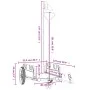Fahrradanhänger aus Eisen und grauem Oxford-Stoff von vidaXL, Fahrradanhänger - Ref: Foro24-94182, Preis: 81,55 €, Rabatt: %