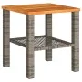 Mesita y sillas con cojines 3 pzas ratán PE madera acacia gris by vidaXL, Garden sets - Ref: Foro24-366260, Price: 160,14 €, ...