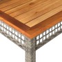 Gartentisch aus synthetischem Rattan und Akazienholz in Grau, 80x80x75 cm. von vidaXL, Gartentische - Ref: Foro24-366274, Pre...