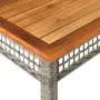 Gartentisch aus synthetischem Rattan und Akazienholz in Grau, 80x80x75 cm. von vidaXL, Gartentische - Ref: Foro24-366274, Pre...
