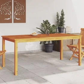 Mesa de comedor de jardín madera maciza de acacia 180x90x75 cm by vidaXL, Garden tables - Ref: Foro24-366371, Price: 191,88 €...