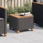 Gartentisch aus synthetischem Rattan und Akazienholz in Schwarz, 45x45x37 cm. von vidaXL, Gartentische - Ref: Foro24-366325, ...