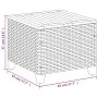 Garden table made of synthetic rattan and acacia wood in beige, measuring 45x45x37 cm. by vidaXL, Garden tables - Ref: Foro24...