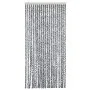 Fliegengitter-Vorhang aus grauem, schwarzem und weißem Chenille 90x220 cm. von vidaXL, Moskitonetze für Fenster - Ref: Foro24...