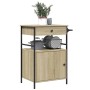 Carrito de cocina madera ingeniería roble Sonoma 56x43x89,5 cm by vidaXL, Kitchen and dining carts - Ref: Foro24-842392, Pric...