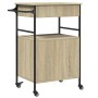 Carrito de cocina madera ingeniería roble Sonoma 56x43x89,5 cm by vidaXL, Kitchen and dining carts - Ref: Foro24-842392, Pric...
