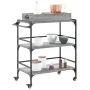 Carrito de cocina madera ingeniería gris Sonoma 81,5x41x92,5 cm by vidaXL, Kitchen and dining carts - Ref: Foro24-842344, Pri...
