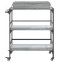 Carrito de cocina madera ingeniería gris Sonoma 81,5x41x92,5 cm by vidaXL, Kitchen and dining carts - Ref: Foro24-842344, Pri...