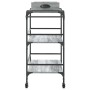 Carrito de cocina madera ingeniería gris Sonoma 81,5x41x92,5 cm by vidaXL, Kitchen and dining carts - Ref: Foro24-842344, Pri...