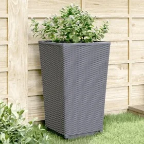 Jardineras 2 unidades PP azul gris 32,5x32,5x57 cm by vidaXL, Pots and planters - Ref: Foro24-367846, Price: 65,39 €, Discoun...