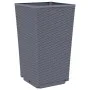 Jardineras 2 unidades PP azul gris 32,5x32,5x57 cm by vidaXL, Pots and planters - Ref: Foro24-367846, Price: 65,39 €, Discoun...
