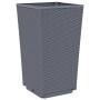 Pflanzgefäße 2 Stück PP blau grau 32,5x32,5x57 cm von vidaXL, Töpfe und Pflanzgefäße - Ref: Foro24-367846, Preis: 72,44 €, Ra...