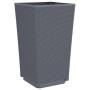 Pflanzgefäße 2 Stück PP blau grau 32,5x32,5x57 cm von vidaXL, Töpfe und Pflanzgefäße - Ref: Foro24-367846, Preis: 72,44 €, Ra...