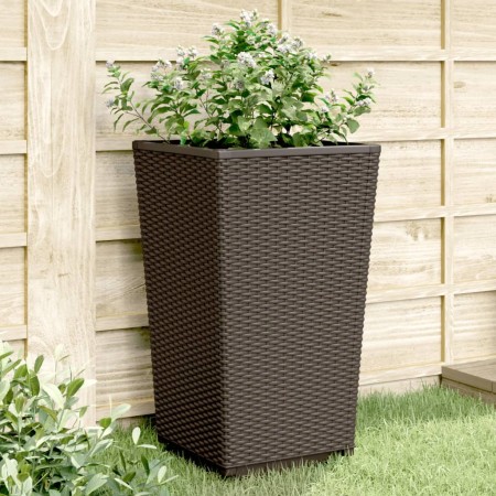 Blumentöpfe 2 Stück PP braun 32,5x32,5x57 cm von vidaXL, Töpfe und Pflanzgefäße - Ref: Foro24-367850, Preis: 71,11 €, Rabatt: %