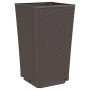 Blumentöpfe 2 Stück PP braun 32,5x32,5x57 cm von vidaXL, Töpfe und Pflanzgefäße - Ref: Foro24-367850, Preis: 71,11 €, Rabatt: %