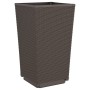 Blumentöpfe 2 Stück PP braun 32,5x32,5x57 cm von vidaXL, Töpfe und Pflanzgefäße - Ref: Foro24-367850, Preis: 71,11 €, Rabatt: %