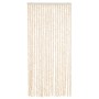 Cortina antimoscas chenilla beige y blanco 56x200 cm