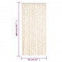 Cortina antimoscas chenilla beige y blanco 56x200 cm by vidaXL, Mosquito nets for windows - Ref: Foro24-377340, Price: 37,63 ...