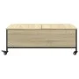 Mittlerer Tisch mit Rädern aus Sonoma-Ingenieurholz 91x55x34 cm. von vidaXL, Couchtisch - Ref: Foro24-842297, Preis: 84,03 €,...