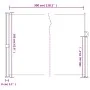 Retractable side awning in anthracite gray, 160x300 cm. by vidaXL, Umbrellas - Ref: Foro24-4004323, Price: 82,81 €, Discount: %