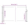 Braune seitliche ausziehbare Markise 100x500 cm. von vidaXL, Sonnenschirme - Ref: Foro24-4004389, Preis: 81,75 €, Rabatt: %