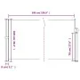 Braune seitliche ausziehbare Markise 100x500 cm. von vidaXL, Sonnenschirme - Ref: Foro24-4004389, Preis: 76,33 €, Rabatt: %