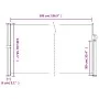 Toldo lateral retráctil marrón 140x500 cm by vidaXL, Umbrellas - Ref: Foro24-4004419, Price: 102,03 €, Discount: %