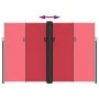Toldo lateral retráctil rojo 220x1200 cm by vidaXL, Umbrellas - Ref: Foro24-4004867, Price: 174,81 €, Discount: %