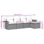 Gartenmöbel-Set 5-teilig mit schwarzen Polstern aus synthetischem Rattan von vidaXL, Gartensets - Ref: Foro24-3252423, Preis:...
