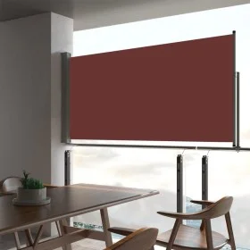 Retractable brown garden side awning 80x300 cm by vidaXL, Umbrellas - Ref: Foro24-48361, Price: 53,23 €, Discount: %