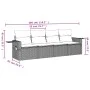 Set de sofás de jardín 4 pzas y cojines ratán sintético marrón by vidaXL, Garden sets - Ref: Foro24-3252220, Price: 276,45 €,...