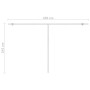 Toldo automático LED sensor de viento naranja marrón 400x350 cm by vidaXL, Awnings - Ref: Foro24-3069635, Price: 736,01 €, Di...