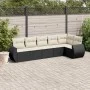 6-piece garden sofa set with black synthetic rattan cushions by vidaXL, Garden sets - Ref: Foro24-3253723, Price: 393,48 €, D...