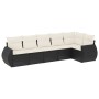 6-piece garden sofa set with black synthetic rattan cushions by vidaXL, Garden sets - Ref: Foro24-3253723, Price: 395,22 €, D...