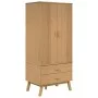 Armario OLDEN madera maciza de pino marrón 76,5x53x172 cm de vidaXL, Armarios roperos - Ref: Foro24-358594, Precio: 247,35 €,...