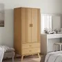 Armario OLDEN madera maciza de pino marrón 76,5x53x172 cm de vidaXL, Armarios roperos - Ref: Foro24-358594, Precio: 247,35 €,...
