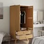 Armario OLDEN madera maciza de pino marrón 76,5x53x172 cm de vidaXL, Armarios roperos - Ref: Foro24-358594, Precio: 247,35 €,...