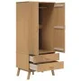 Armario OLDEN madera maciza de pino marrón 76,5x53x172 cm de vidaXL, Armarios roperos - Ref: Foro24-358594, Precio: 247,35 €,...