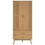 Armario OLDEN madera maciza de pino marrón 76,5x53x172 cm de vidaXL, Armarios roperos - Ref: Foro24-358594, Precio: 247,35 €,...